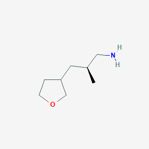 molecular formula C8H17NO B2528290 (2S)-2-Methyl-3-(oxolan-3-yl)propan-1-amine CAS No. 2248216-09-1