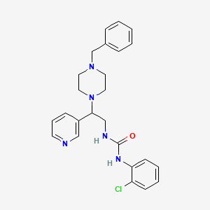 1-(2-(4-Benzylpiperazin-1-yl)-2-(pyridin-3-yl)ethyl)-3-(2-chlorophenyl)urea