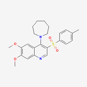 4-(Azepan-1-yl)-6,7-dimethoxy-3-tosylquinoline
