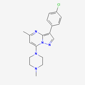 3-(4-Chlorophenyl)-5-methyl-7-(4-methylpiperazin-1-yl)pyrazolo[1,5-a]pyrimidine
