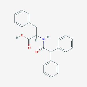molecular formula C23H21NO3 B2528325 2-(2,2-Diphenylacetamido)-3-phenylpropanoic acid CAS No. 65707-83-7
