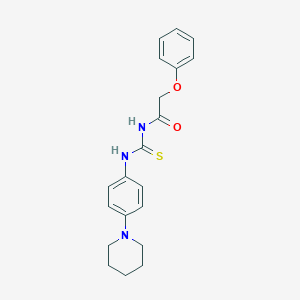 N-(phenoxyacetyl)-N'-[4-(1-piperidinyl)phenyl]thiourea