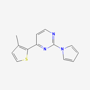 4-(3-methyl-2-thienyl)-2-(1H-pyrrol-1-yl)pyrimidine