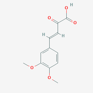 molecular formula C12H12O5 B2528360 4-(3,4-Dimethoxyphenyl)-2-oxobut-3-enoic acid CAS No. 117379-58-5; 65152-30-9