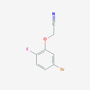 molecular formula C8H5BrFNO B2528372 2-(3-Bromo-6-fluoro-phenoxy)acetonitrile CAS No. 1379330-93-4