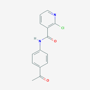 molecular formula C14H11ClN2O2 B252838 N-(4-acetylphenyl)-2-chloropyridine-3-carboxamide 