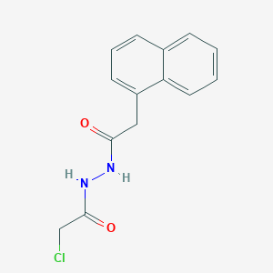 molecular formula C14H13ClN2O2 B2528402 2-Chloro-N'-(2-(naphthalen-1-yl)acetyl)acetohydrazide CAS No. 2172442-17-8