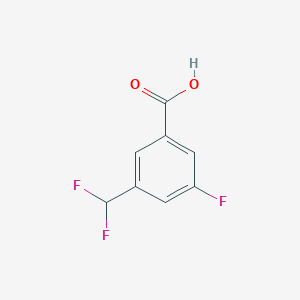 molecular formula C8H5F3O2 B2528420 3-(二氟甲基)-5-氟苯甲酸 CAS No. 2248405-07-2