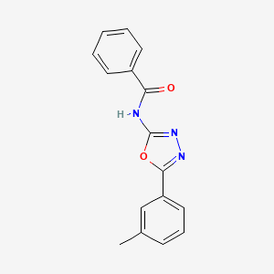 molecular formula C16H13N3O2 B2528444 N-(5-(m-tolyl)-1,3,4-oxadiazol-2-yl)benzamide CAS No. 904032-75-3