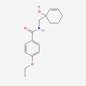 molecular formula C16H21NO3 B2528449 4-乙氧基-N-[(1-羟基环己-2-烯-1-基)甲基]苯甲酰胺 CAS No. 2097900-51-9