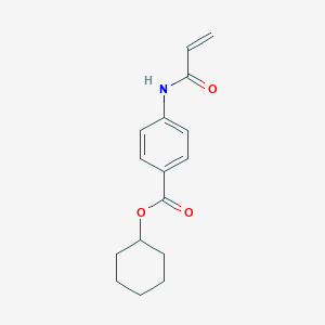 molecular formula C16H19NO3 B2528455 Cyclohexyl 4-(prop-2-enoylamino)benzoate CAS No. 2361850-86-2