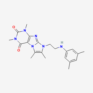 6-[2-(3,5-Dimethylanilino)ethyl]-2,4,7,8-tetramethylpurino[7,8-a]imidazole-1,3-dione