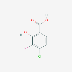 molecular formula C7H4ClFO3 B2528469 4-氯-3-氟-2-羟基苯甲酸 CAS No. 1702676-05-8