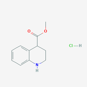 molecular formula C11H14ClNO2 B2528481 Methyl 1,2,3,4-tetrahydroquinoline-4-carboxylate hydrochloride CAS No. 2219372-20-8