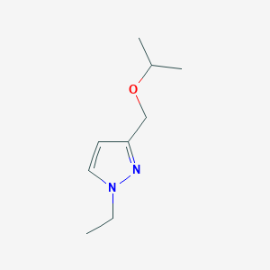 molecular formula C9H16N2O B2528556 1-ethyl-3-(isopropoxymethyl)-1H-pyrazole CAS No. 1856092-89-1