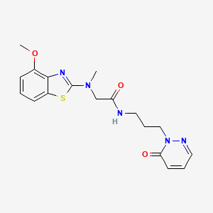 2-((4-methoxybenzo[d]thiazol-2-yl)(methyl)amino)-N-(3-(6-oxopyridazin-1(6H)-yl)propyl)acetamide
