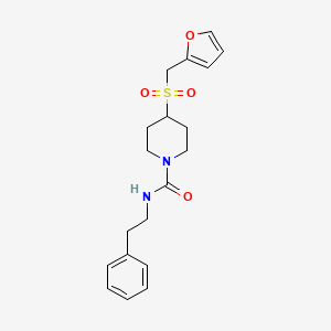4-((furan-2-ylmethyl)sulfonyl)-N-phenethylpiperidine-1-carboxamide