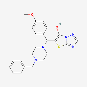 5-((4-Benzylpiperazin-1-yl)(4-methoxyphenyl)methyl)thiazolo[3,2-b][1,2,4]triazol-6-ol