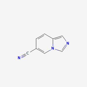 molecular formula C8H5N3 B2528624 Imidazo[1,5-a]pyridine-6-carbonitrile CAS No. 1427445-64-4