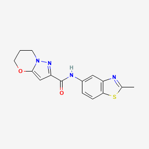 N-(2-methylbenzo[d]thiazol-5-yl)-6,7-dihydro-5H-pyrazolo[5,1-b][1,3]oxazine-2-carboxamide