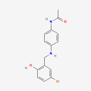 N-{4-[(5-bromo-2-hydroxybenzyl)amino]phenyl}acetamide