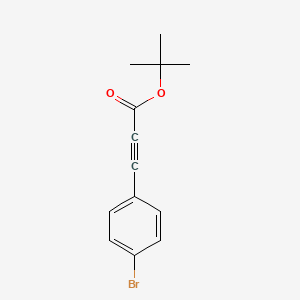 molecular formula C13H13BrO2 B2528640 Tert-butyl 3-(4-bromophenyl)-2-propynoate CAS No. 342043-09-8