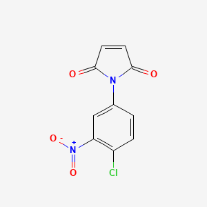 molecular formula C10H5ClN2O4 B2528681 1-(4-chloro-3-nitrophenyl)-2,5-dihydro-1H-pyrrole-2,5-dione CAS No. 155873-64-6