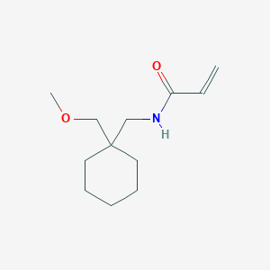 molecular formula C12H21NO2 B2528682 N-[[1-(Methoxymethyl)cyclohexyl]methyl]prop-2-enamide CAS No. 2305315-65-3