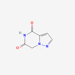 molecular formula C6H5N3O2 B2528690 Pyrazolo[1,5-a]pyrazine-4,6(5H,7H)-dione CAS No. 2127110-19-2