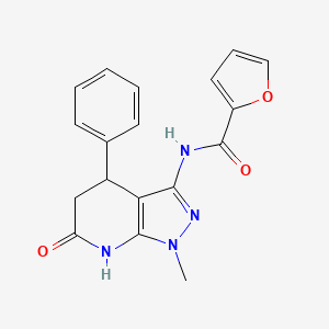 N-(1-methyl-6-oxo-4-phenyl-4,5,6,7-tetrahydro-1H-pyrazolo[3,4-b]pyridin-3-yl)furan-2-carboxamide