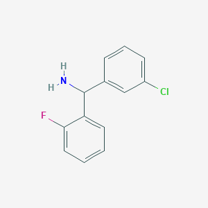 molecular formula C13H11ClFN B2528696 (3-Chlorophenyl)(2-fluorophenyl)methanamine CAS No. 1225577-91-2
