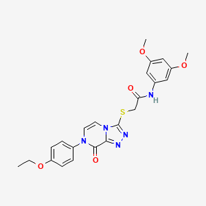 N-(3,5-dimethoxyphenyl)-2-((7-(4-ethoxyphenyl)-8-oxo-7,8-dihydro-[1,2,4]triazolo[4,3-a]pyrazin-3-yl)thio)acetamide