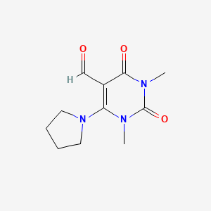 1,3-Dimethyl-2,4-dioxo-6-pyrrolidin-1-ylpyrimidine-5-carbaldehyde
