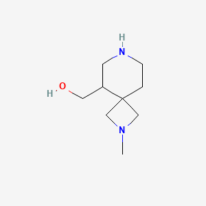molecular formula C9H18N2O B2528712 (2-Methyl-2,7-diazaspiro[3.5]nonan-5-yl)methanol CAS No. 2344685-74-9