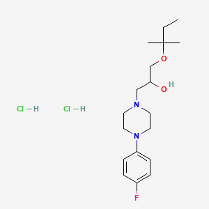 1-(4-(4-Fluorophenyl)piperazin-1-yl)-3-(tert-pentyloxy)propan-2-ol dihydrochloride