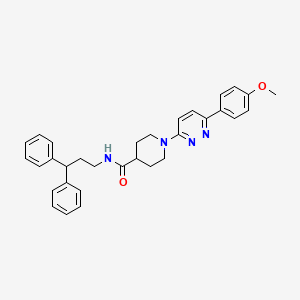 N-(3,3-diphenylpropyl)-1-[6-(4-methoxyphenyl)pyridazin-3-yl]piperidine-4-carboxamide