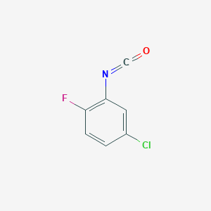 molecular formula C7H3ClFNO B2528729 4-Chloro-1-fluoro-2-isocyanatobenzene CAS No. 39718-31-5