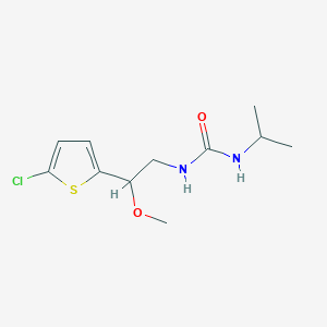 molecular formula C11H17ClN2O2S B2528732 1-(2-(5-Chlorothiophen-2-yl)-2-methoxyethyl)-3-isopropylurea CAS No. 2034411-21-5