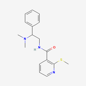 N-[2-(dimethylamino)-2-phenylethyl]-2-(methylsulfanyl)pyridine-3-carboxamide