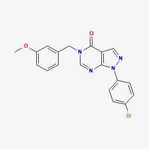 1-(4-bromophenyl)-5-(3-methoxybenzyl)-1,5-dihydro-4H-pyrazolo[3,4-d]pyrimidin-4-one