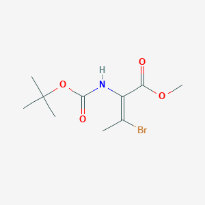 (E)-3-Bromo-2-tert-butoxycarbonylamino-but-2-enoic acid methyl ester