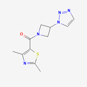 (3-(1H-1,2,3-triazol-1-yl)azetidin-1-yl)(2,4-dimethylthiazol-5-yl)methanone