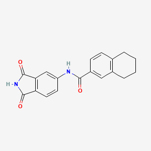 N-(1,3-dioxoisoindolin-5-yl)-5,6,7,8-tetrahydronaphthalene-2-carboxamide