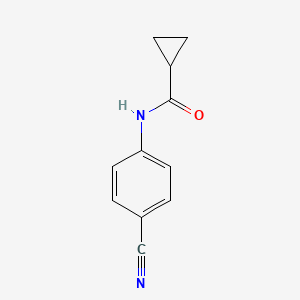 molecular formula C11H10N2O B2528756 N-(4-cyanophenyl)cyclopropanecarboxamide CAS No. 14372-11-3