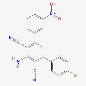 5'-Amino-4''-bromo-3-nitro-1,1':3',1''-terphenyl-4',6'-dicarbonitrile