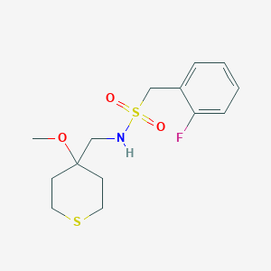 1-(2-fluorophenyl)-N-((4-methoxytetrahydro-2H-thiopyran-4-yl)methyl)methanesulfonamide