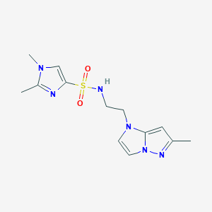 1,2-dimethyl-N-(2-(6-methyl-1H-imidazo[1,2-b]pyrazol-1-yl)ethyl)-1H-imidazole-4-sulfonamide