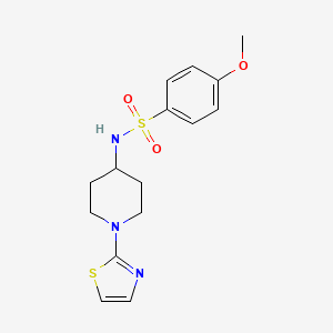 4-methoxy-N-(1-(thiazol-2-yl)piperidin-4-yl)benzenesulfonamide
