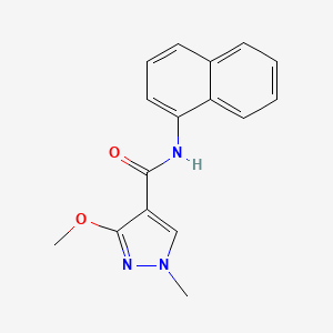 3-methoxy-1-methyl-N-(naphthalen-1-yl)-1H-pyrazole-4-carboxamide