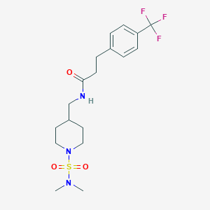 N-{[1-(dimethylsulfamoyl)piperidin-4-yl]methyl}-3-[4-(trifluoromethyl)phenyl]propanamide